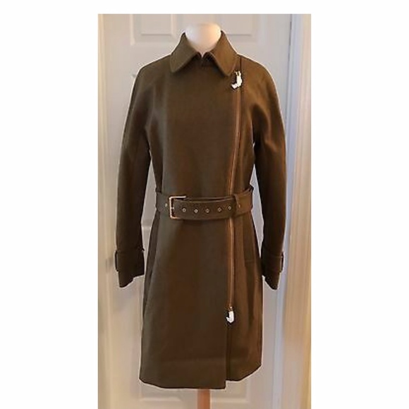J. Crew Jackets & Blazers - Women's Belted Coat - Olive Green